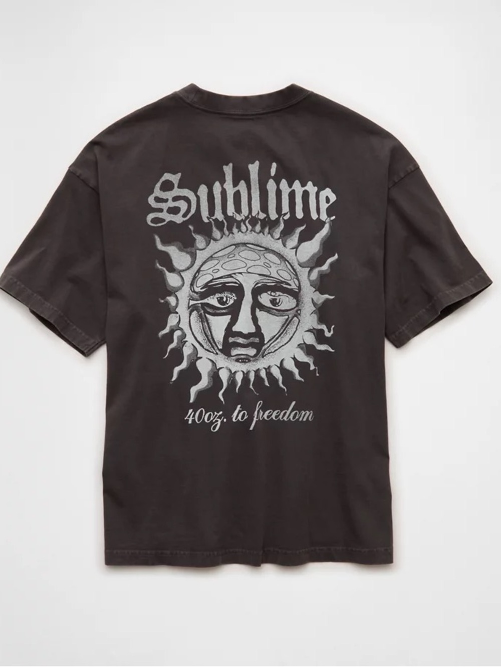 Sublime Distressed Grey Graphic T-Shirt